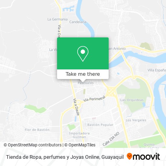 Mapa de Tienda de Ropa, perfumes y Joyas Online