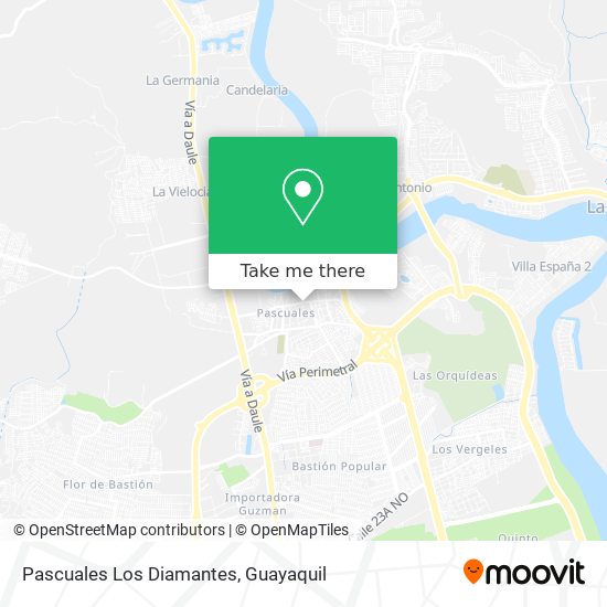 Pascuales Los Diamantes map