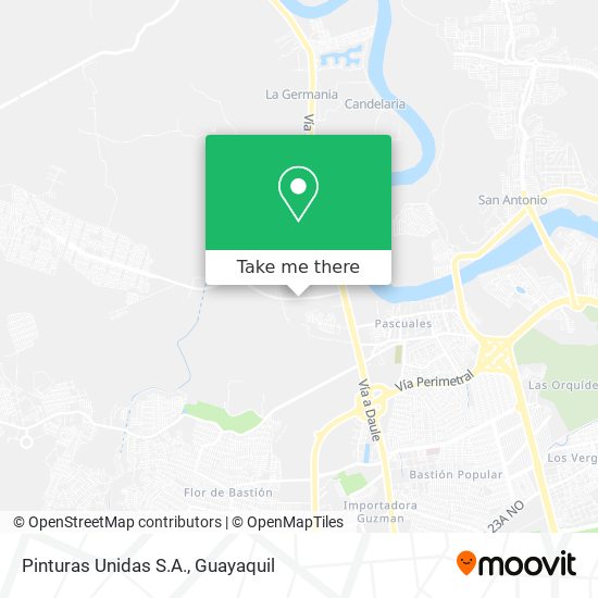 Mapa de Pinturas Unidas S.A.