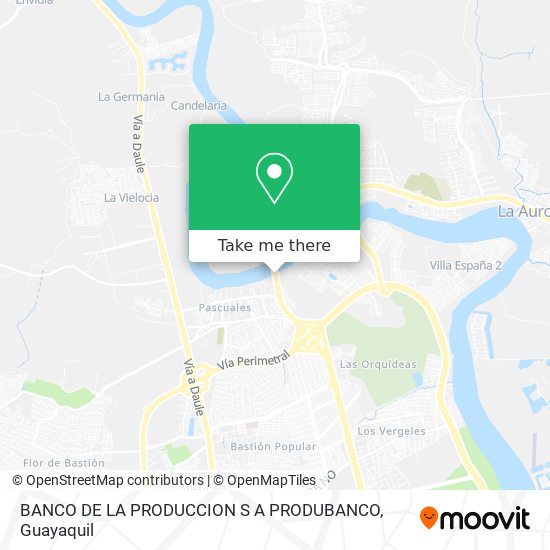 BANCO DE LA PRODUCCION S A PRODUBANCO map