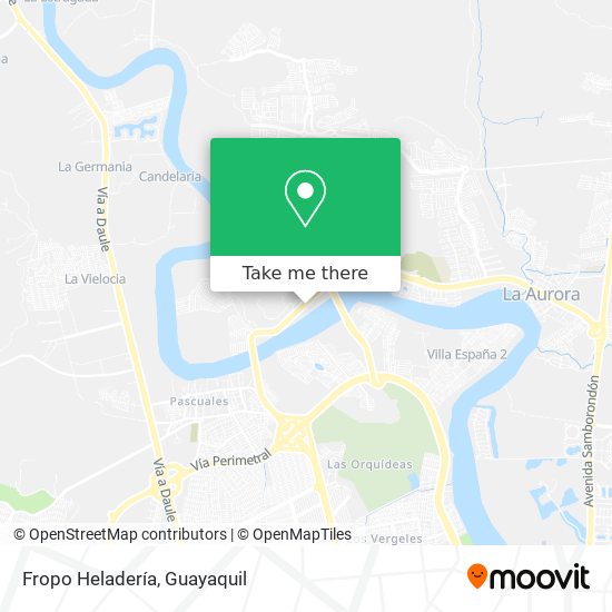 Mapa de Fropo Heladería