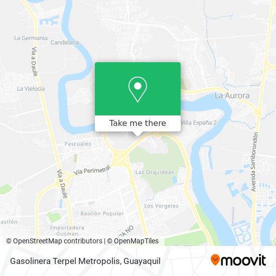 Mapa de Gasolinera Terpel Metropolis