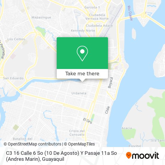 C3 16 Calle 6 So (10 De Agosto) Y Pasaje 11a So (Andres Marin) map