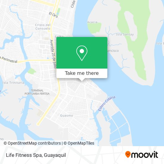 Life Fitness Spa map