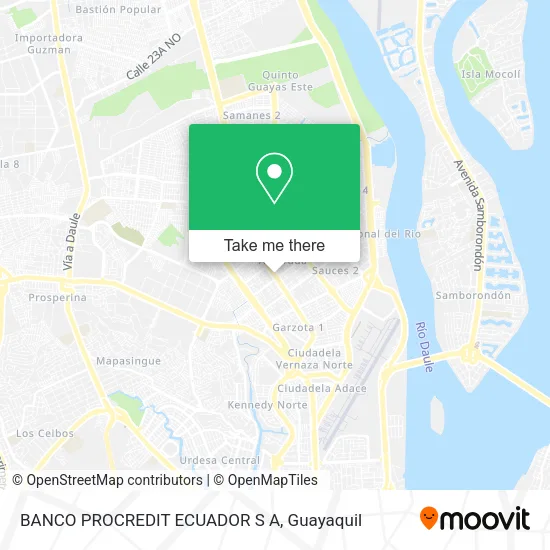 BANCO PROCREDIT ECUADOR S A map