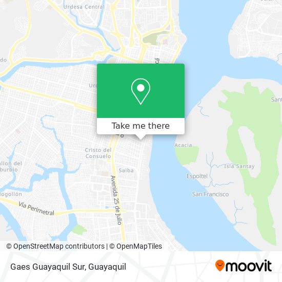 Gaes Guayaquil Sur map