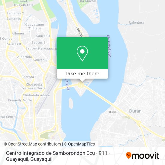 Centro Integrado de Samborondon Ecu - 911 - Guayaquil map