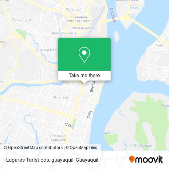 Lugares Turísticos, guayaquil map