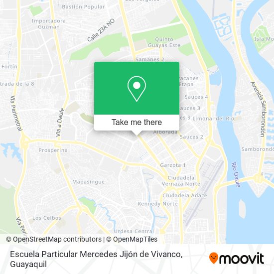 Mapa de Escuela Particular Mercedes Jijón de Vivanco