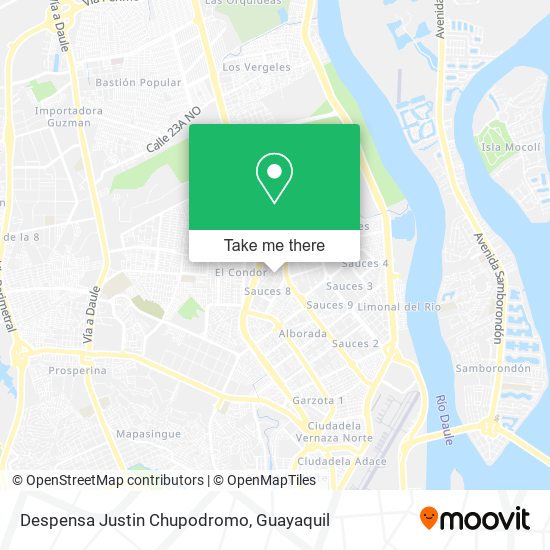 Mapa de Despensa Justin Chupodromo