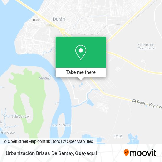 Mapa de Urbanización Brisas De Santay