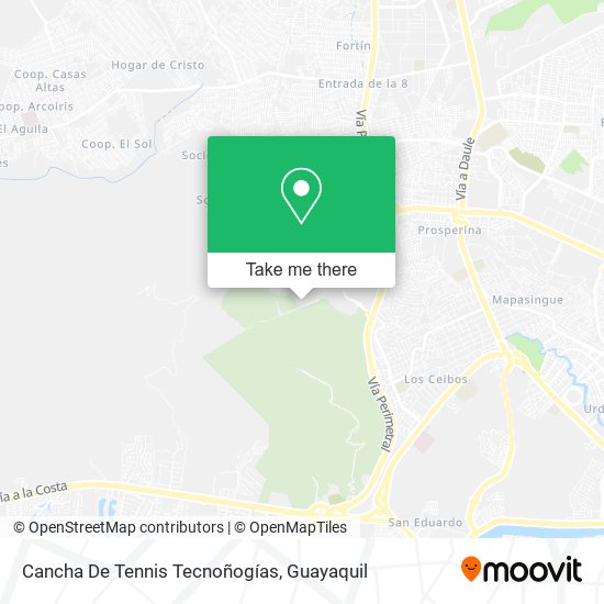 Cancha De Tennis Tecnoñogías map