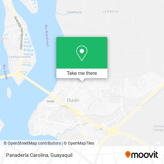 Mapa de Panadería Carolina
