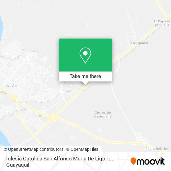 Mapa de Iglesia Católica San Alfonso María De Ligorio