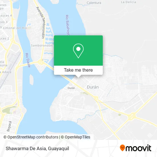 Shawarma De Asia map