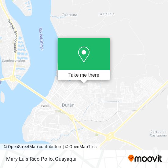 Mary Luis Rico Pollo map