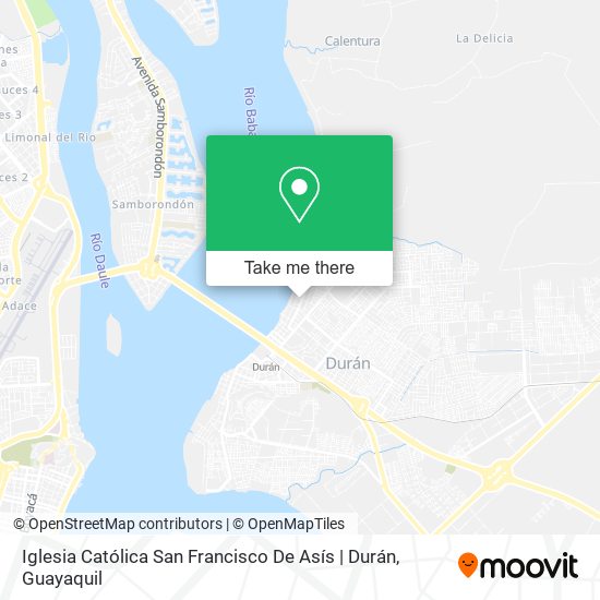 Mapa de Iglesia Católica San Francisco De Asís | Durán