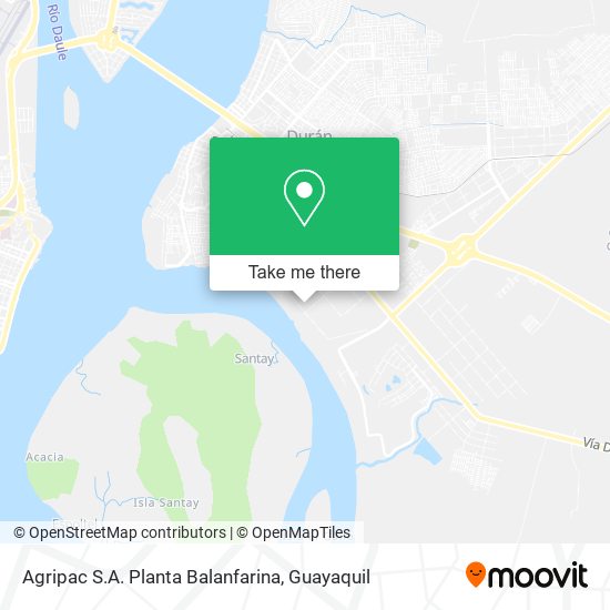 Mapa de Agripac S.A. Planta Balanfarina