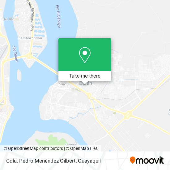 Cdla. Pedro Menéndez Gilbert map