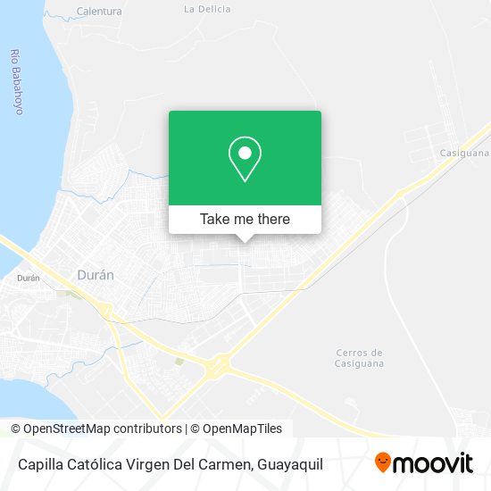 Mapa de Capilla Católica Virgen Del Carmen
