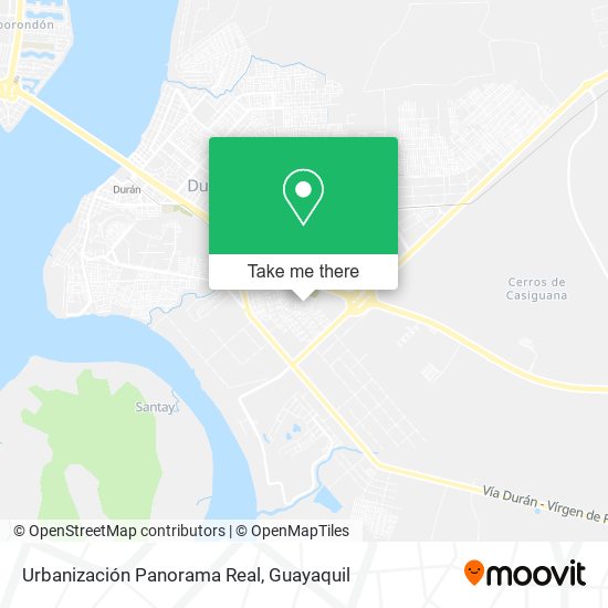 Mapa de Urbanización Panorama Real