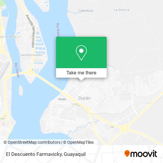 El Descuento Farmavicky map