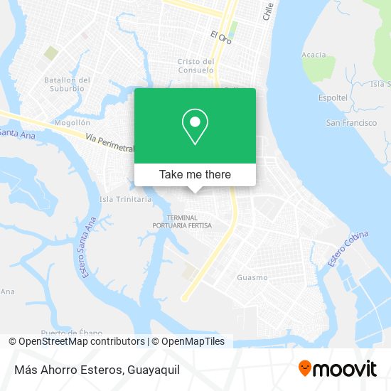 Mapa de Más Ahorro Esteros