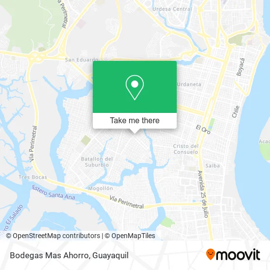 Bodegas Mas Ahorro map