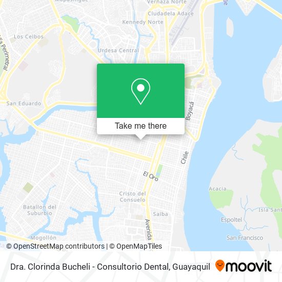 Dra. Clorinda Bucheli - Consultorio Dental map