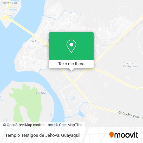 Mapa de Templo Testigos de Jehova