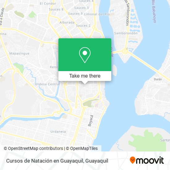 Cursos de Natación en Guayaquil map