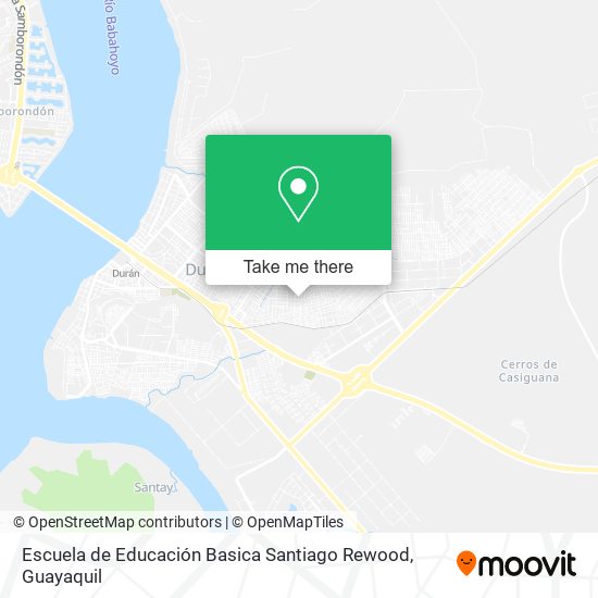 Escuela de Educación Basica Santiago Rewood map