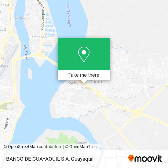 Mapa de BANCO DE GUAYAQUIL S A