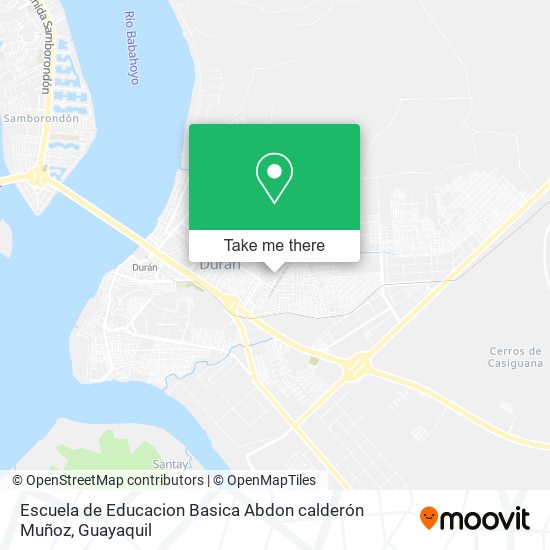 Escuela de Educacion Basica Abdon calderón Muñoz map