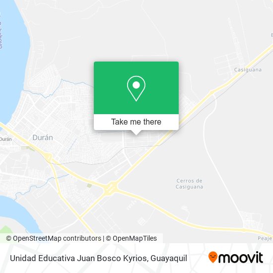 Mapa de Unidad Educativa Juan Bosco Kyrios