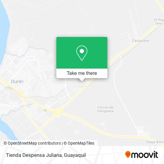 Mapa de Tienda Despensa Juliana