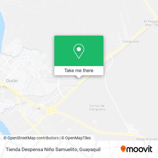 Tienda Despensa Niño Samuelito map