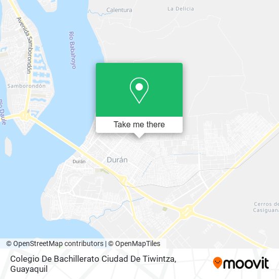 Mapa de Colegio De Bachillerato Ciudad De Tiwintza