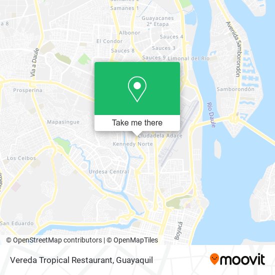 Vereda Tropical Restaurant map