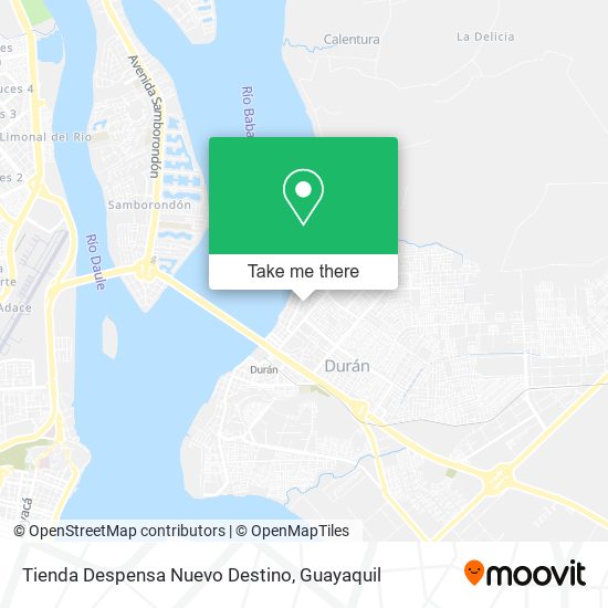 Mapa de Tienda Despensa Nuevo Destino