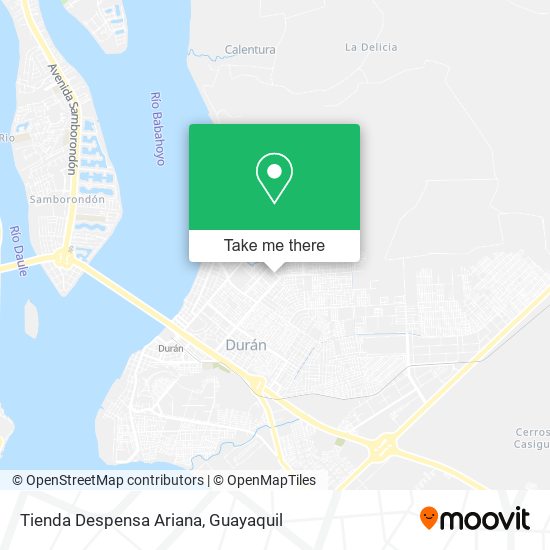 Mapa de Tienda Despensa Ariana