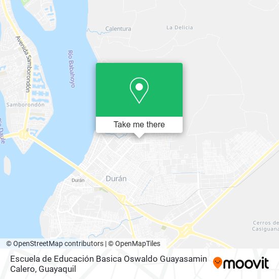 Mapa de Escuela de Educación Basica Oswaldo Guayasamin Calero