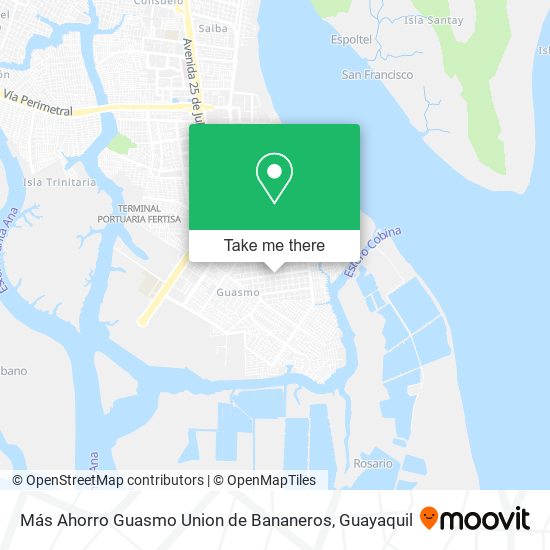 Más Ahorro Guasmo Union de Bananeros map