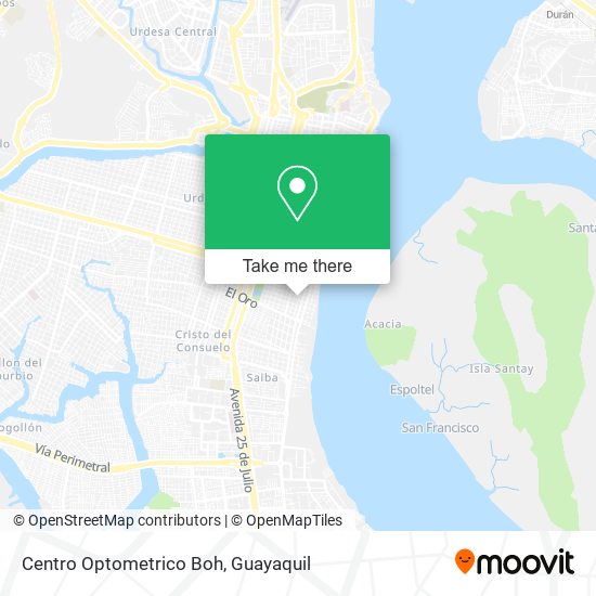 Centro Optometrico Boh map