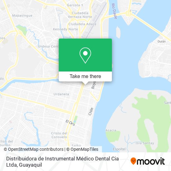Distribuidora de Instrumental Médico Dental Cia Ltda map