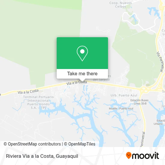 Riviera Via a la Costa map
