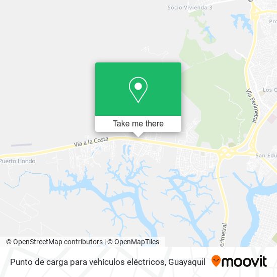Punto de carga para vehículos eléctricos map