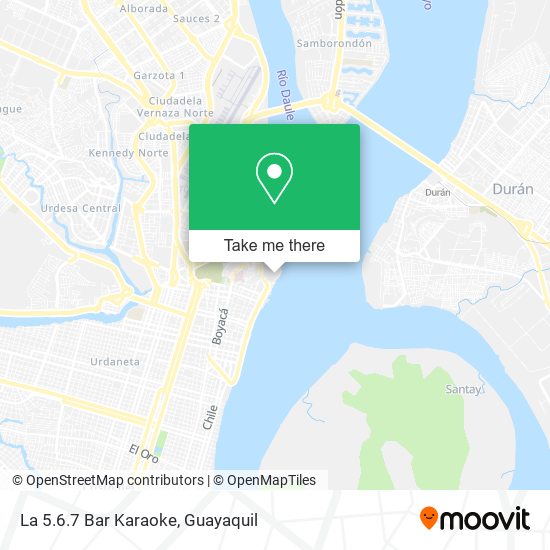 La 5.6.7 Bar Karaoke map
