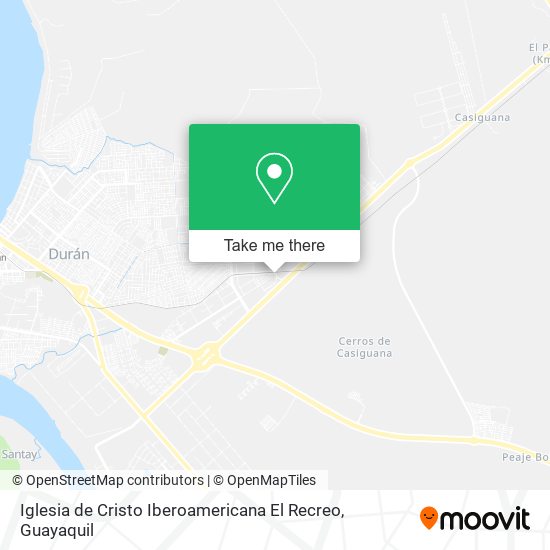 Mapa de Iglesia de Cristo Iberoamericana El Recreo