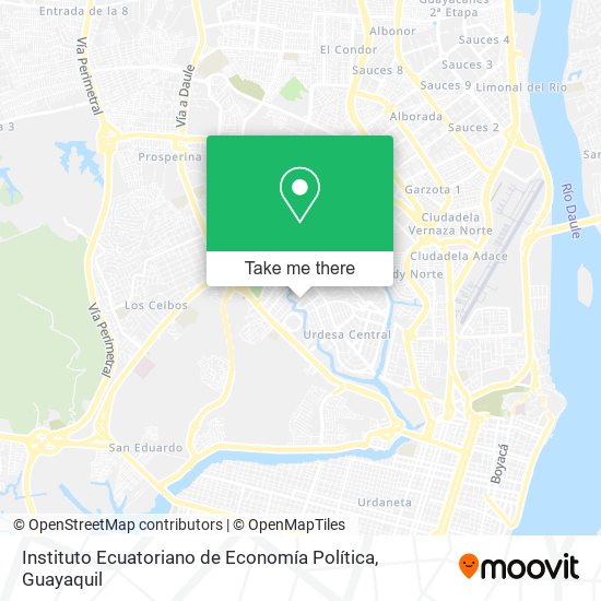 Mapa de Instituto Ecuatoriano de Economía Política